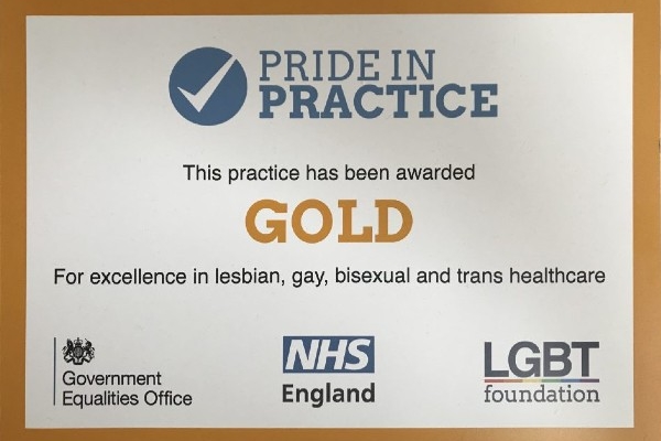 GOLD Pride in Practice award